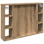 Mueble espejo y LED madera ingeniería roble artisan 76x15x55cm en Armarios y almacenamiento | Comprar online en Foru.es