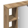 Mueble espejo y LED madera ingeniería roble artisan 76x15x55cm en Armarios y almacenamiento | Comprar online en Foru.es
