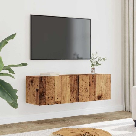 Muebles para TV de pared 2 uds madera envejecida 100x30x30 cm en Muebles TV | Comprar online en Foru.es
