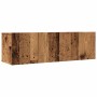 Muebles para TV de pared 2 uds madera envejecida 100x30x30 cm en Muebles TV | Comprar online en Foru.es