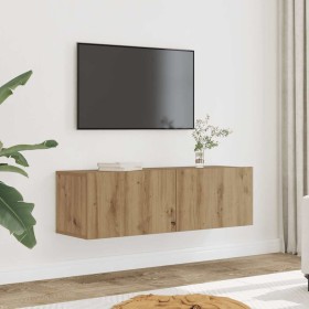 Muebles para TV de pared 2 uds roble artesanal 100x30x30 cm en Muebles TV | Comprar online en Foru.es