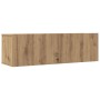 Muebles para TV de pared 2 uds roble artesanal 100x30x30 cm en Muebles TV | Comprar online en Foru.es