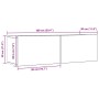Muebles para TV de pared 2 uds roble artesanal 100x30x30 cm en Muebles TV | Comprar online en Foru.es