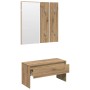 Set de muebles recibidor madera contrachapada roble artesanal en Bancos para recibidores y almacenamiento | Comprar online en Fo