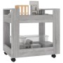 Carrito de escritorio contrachapada gris Sonoma 60x45x60 cm de vidaXL, Carros e islas - Ref: Foro24-816606, Precio: 44,69 €, ...
