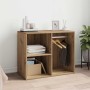 Mueble vestidor madera ingeniería roble artesanal 80x40x65 cm en Armarios y almacenamiento | Comprar online en Foru.es