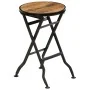 Escritorio y taburete plegable madera maciza mango 115x50x76 cm de vidaXL, Escritorios - Ref: Foro24-245261, Precio: 250,60 €...