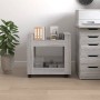 Carrito de escritorio contrachapada gris Sonoma 60x45x60 cm de vidaXL, Carros e islas - Ref: Foro24-816606, Precio: 44,69 €, ...