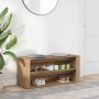 Mueble zapatero madera de ingeniería roble artisan 100x35x45 cm en Zapateros y organizadores de calzado | Comprar online en Foru