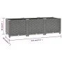 Arriate polipropileno 120x40x38 cm de vidaXL, Maceteros y jardineras - Ref: Foro24-153295, Precio: 68,14 €, Descuento: %