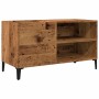 Mueble para discos madera ingeniería envejecida 84,5x38x48 cm en Armarios y almacenamiento | Comprar online en Foru.es