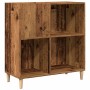 Mueble para discos madera ingeniería envejecida 84,5x38x89 cm en Armarios y almacenamiento | Comprar online en Foru.es