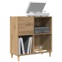 Mueble para discos madera ingeniería roble artisan 84,5x38x89cm en Armarios y almacenamiento | Comprar online en Foru.es