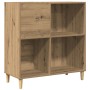 Mueble para discos madera ingeniería roble artisan 84,5x38x89cm en Armarios y almacenamiento | Comprar online en Foru.es