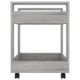 Carrito de escritorio contrachapada gris Sonoma 60x45x60 cm de vidaXL, Carros e islas - Ref: Foro24-816606, Precio: 44,69 €, ...