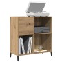 Mueble para discos madera ingeniería roble artisan 84,5x38x89cm en Armarios y almacenamiento | Comprar online en Foru.es