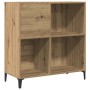 Mueble para discos madera ingeniería roble artisan 84,5x38x89cm en Armarios y almacenamiento | Comprar online en Foru.es