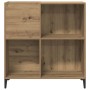 Mueble para discos madera ingeniería roble artisan 84,5x38x89cm en Armarios y almacenamiento | Comprar online en Foru.es