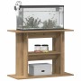 Soporte para acuario de roble artesanal, 80 x 35 x 60 cm, madera de ingeniería en Soportes para acuarios | Comprar online en For