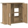 Soporte para acuario de roble artesanal, 81 x 36 x 73 cm, madera de ingeniería en Soportes para acuarios | Comprar online en For