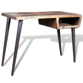 Escritorio de madera reciclada con patas de hierro de vidaXL, Escritorios - Ref: Foro24-241138, Precio: 206,70 €, Descuento: %