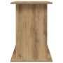 Soporte para acuario de roble artesanal, 121 x 41 x 58 cm, madera de ingeniería en Soportes para acuarios | Comprar online en Fo