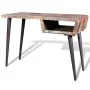 Escritorio de madera reciclada con patas de hierro de vidaXL, Escritorios - Ref: Foro24-241138, Precio: 206,70 €, Descuento: %