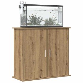 Soporte para acuario de roble artesanal, 81 x 36 x 73 cm, madera de ingeniería en Soportes para acuarios | Comprar online en For