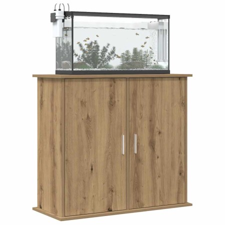 Soporte para acuario de roble artesanal, 81 x 36 x 73 cm, madera de ingeniería en Soportes para acuarios | Comprar online en For