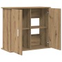 Soporte para acuario de roble artesanal, 81 x 36 x 73 cm, madera de ingeniería en Soportes para acuarios | Comprar online en For