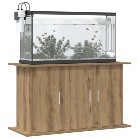 Soporte para acuario de roble artesanal, 101 x 41 x 58 cm, madera de ingeniería en Soportes para acuarios | Comprar online en Fo