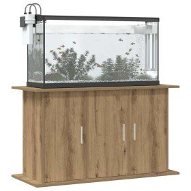 Soporte para acuario de roble artesanal, 101 x 41 x 58 cm, madera de ingeniería en Soportes para acuarios | Comprar online en Fo