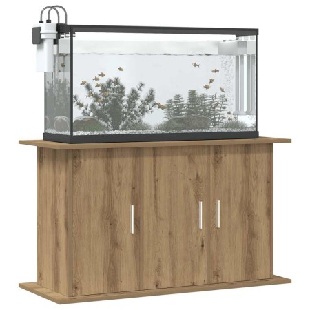 Soporte para acuario de roble artesanal, 101 x 41 x 58 cm, madera de ingeniería en Soportes para acuarios | Comprar online en Fo