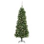 Árbol de Navidad artificial con luces y bolas verde 240 cm en Decoración Festiva y Estacional | Comprar online en Foru.es