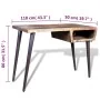Escritorio de madera reciclada con patas de hierro de vidaXL, Escritorios - Ref: Foro24-241138, Precio: 206,70 €, Descuento: %