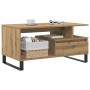 Mesa de centro madera de ingeniería roble artisan 90x49x45 cm en Mesas de centro | Comprar online en Foru.es