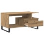 Mesa de centro madera de ingeniería roble artisan 90x49x45 cm en Mesas de centro | Comprar online en Foru.es
