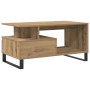 Mesa de centro madera de ingeniería roble artisan 90x49x45 cm en Mesas de centro | Comprar online en Foru.es