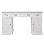 Escritorio de pedestal doble blanco 140x48x80 cm de vidaXL, Escritorios - Ref: Foro24-244370, Precio: 487,35 €, Descuento: %