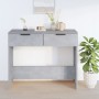 Mesa consola de madera contrachapada gris hormigón 90x36x75 cm de vidaXL, Mesas auxiliares - Ref: Foro24-811335, Precio: 51,6...
