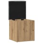 Banco almacenaje madera ingeniería roble artesanal 42x42x45 cm en Bancos para recibidores y almacenamiento | Comprar online en F
