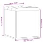 Banco almacenaje madera ingeniería roble artesanal 42x42x45 cm en Bancos para recibidores y almacenamiento | Comprar online en F