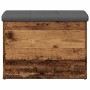 Banco con almacenaje madera ingeniería madera vieja 62x42x45 cm en Bancos para recibidores y almacenamiento | Comprar online en 