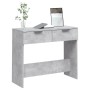 Mesa consola de madera contrachapada gris hormigón 90x36x75 cm de vidaXL, Mesas auxiliares - Ref: Foro24-811335, Precio: 51,6...