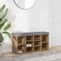 Banco zapatero madera de ingeniería roble artisan 82x32x45,5 cm en Bancos para recibidores y almacenamiento | Comprar online en 