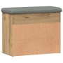 Banco zapatero madera de ingeniería roble artisan 62x32x50 cm en Bancos para recibidores y almacenamiento | Comprar online en Fo