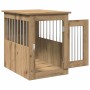 Jaula para perros madera ingeniería roble artesanal 45x62x59cm en Casetas para perros | Comprar online en Foru.es