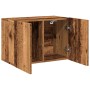 Mueble para TV de pared madera envejecida 60x30x41 cm en Muebles TV | Comprar online en Foru.es