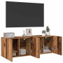 Muebles para TV de pared 2 uds madera envejecida 60x30x41 cm en Muebles TV | Comprar online en Foru.es