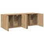 Muebles para TV de pared 2 unidades roble artesanal 60x30x41 cm en Muebles TV | Comprar online en Foru.es